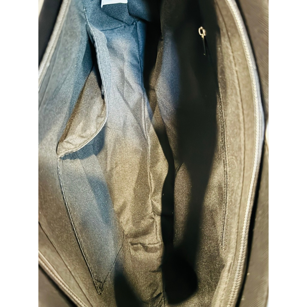 Yani J’Adore Noire Mist Black & White Structured Tote Satchel w/ Strap - Picture 7 of 9